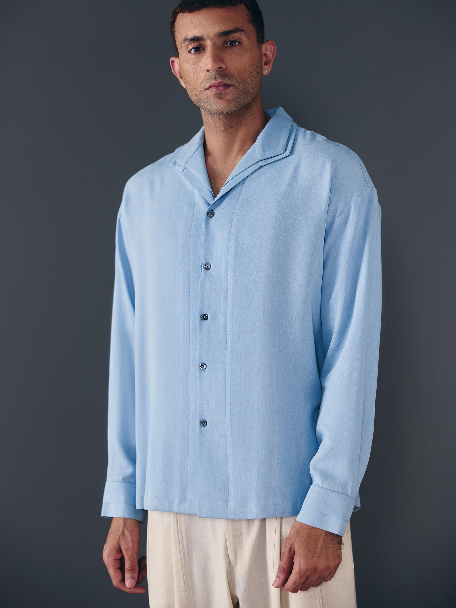 The Echo Shirt - Tonal Light Blue