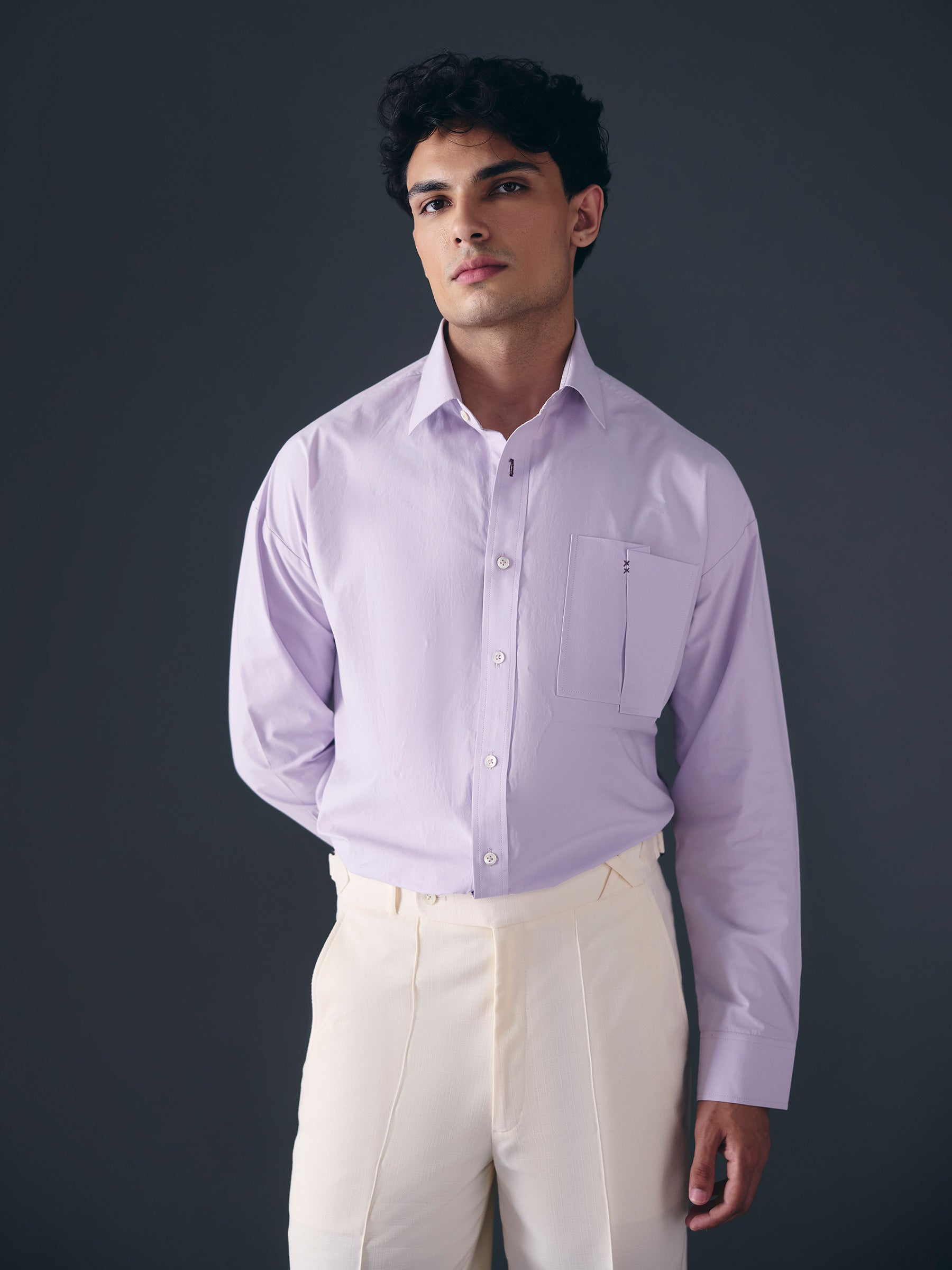 The Trace Shirt - Lilac