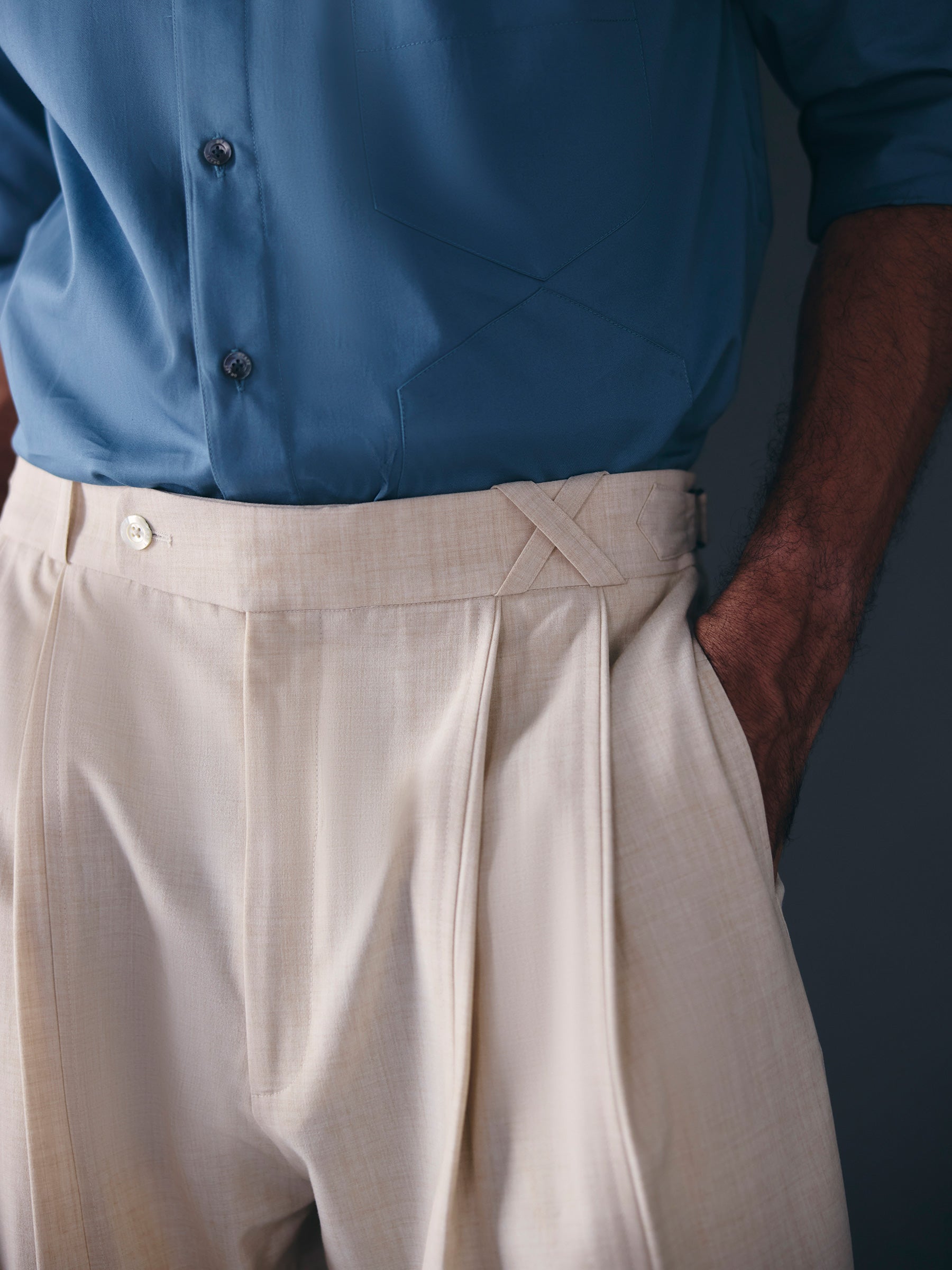 The Tempo Trouser - Beige