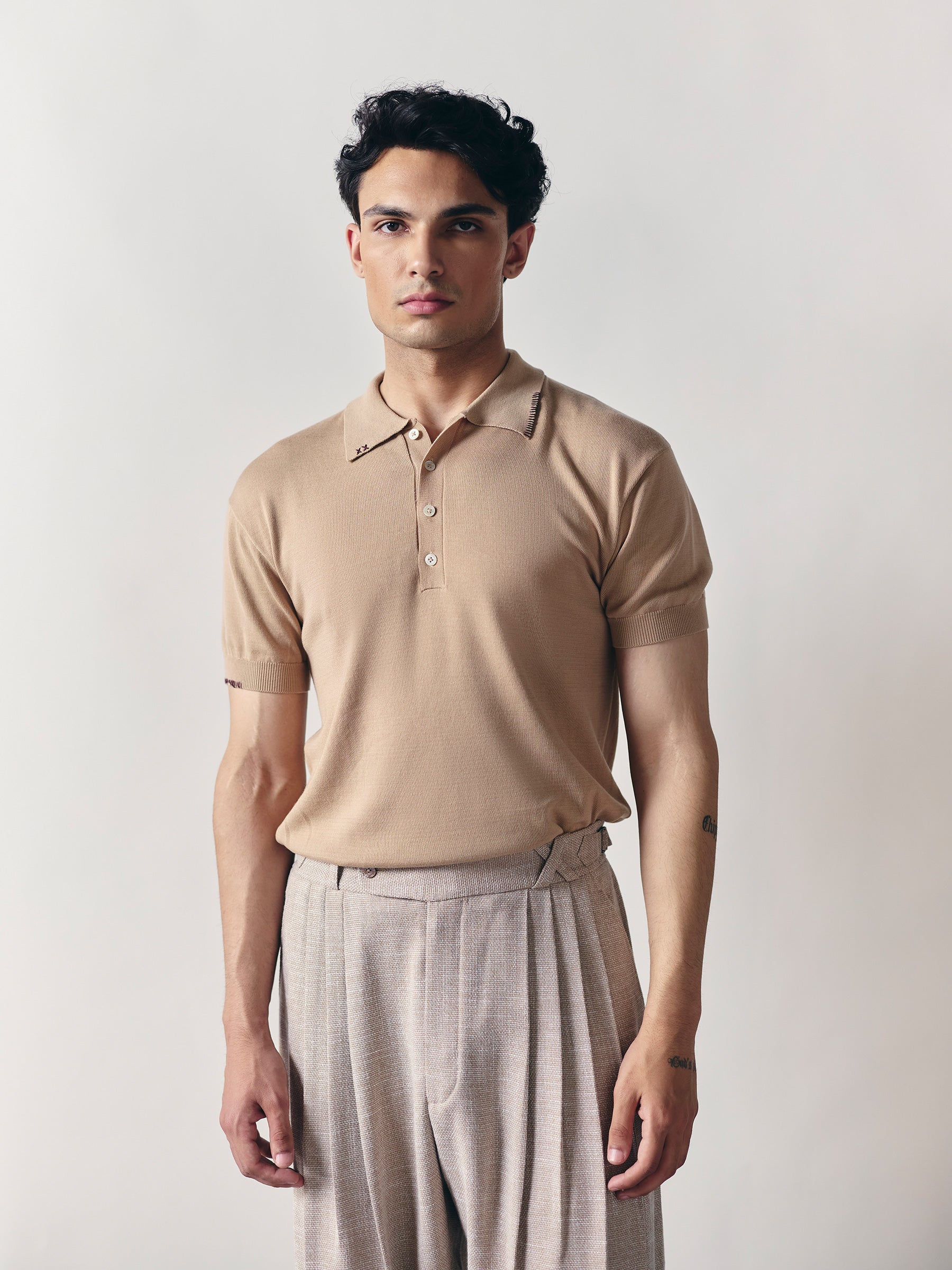 The Statement Trouser - Beige