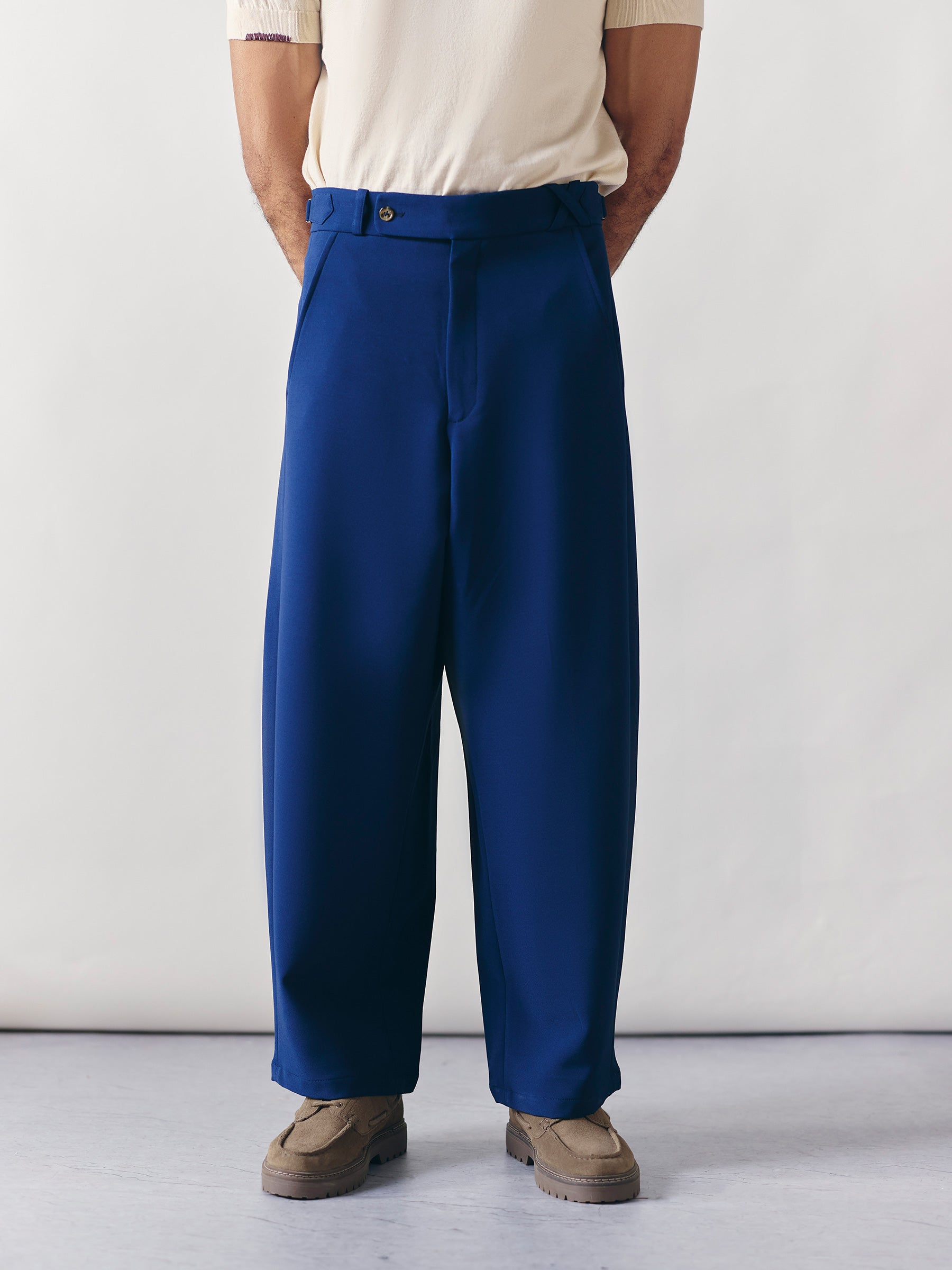 The Barrel Trouser - Blue