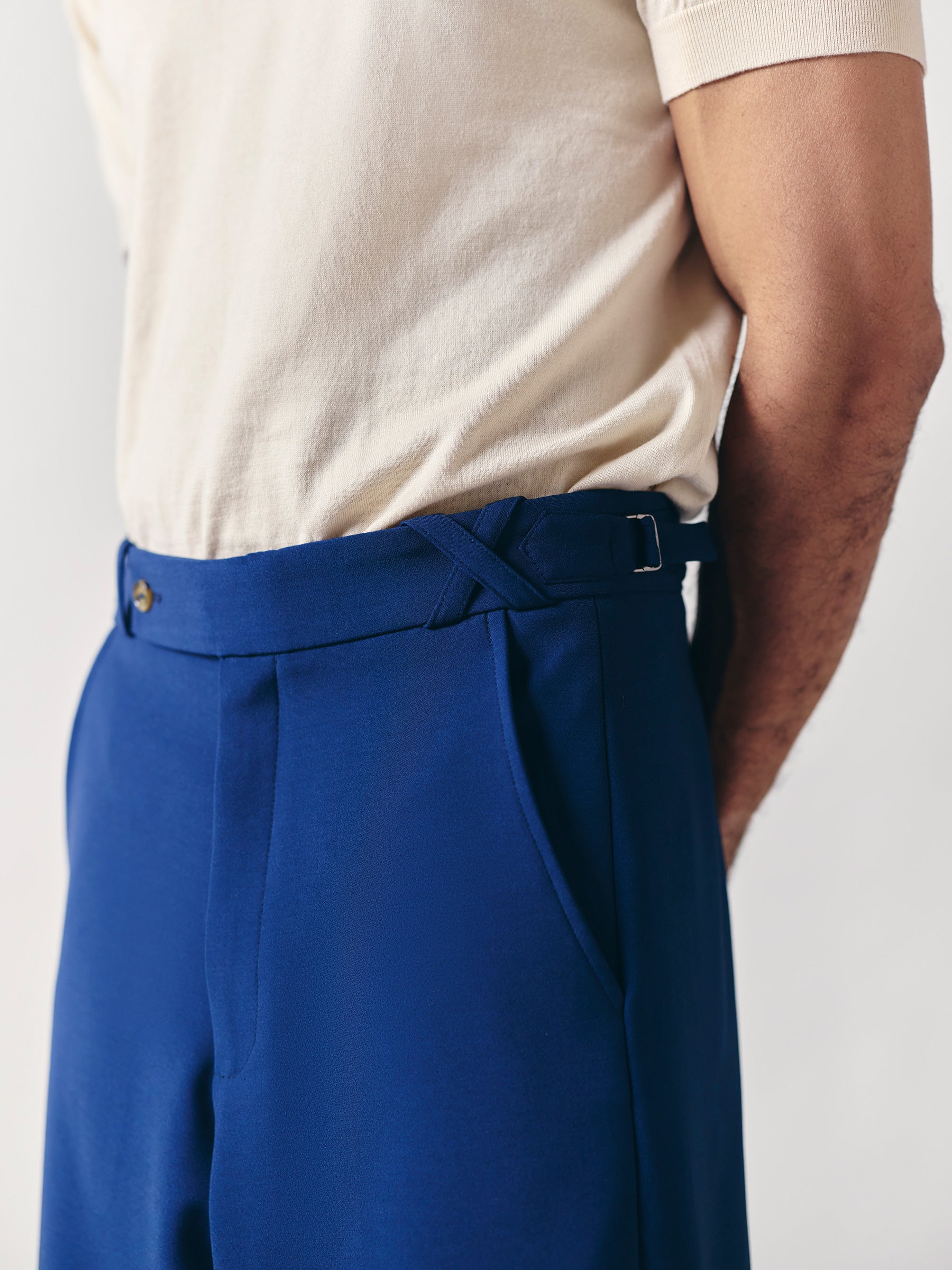 The Barrel Trouser - Blue