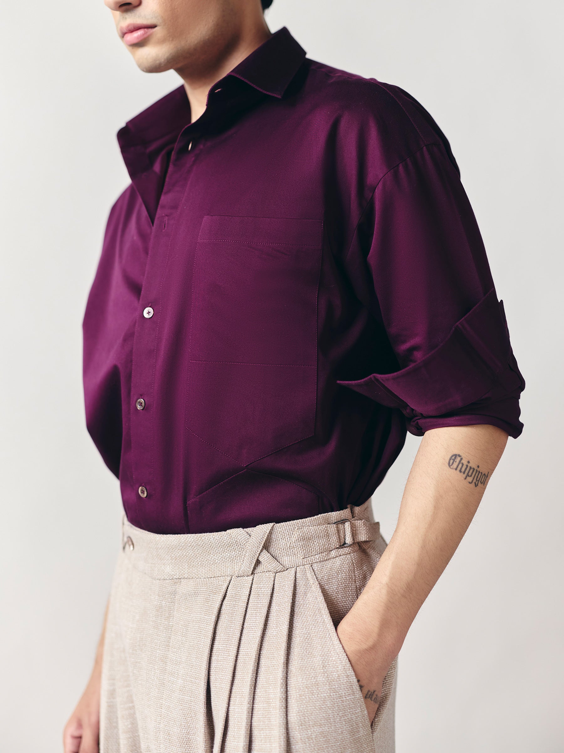 The X Shirt - Prune