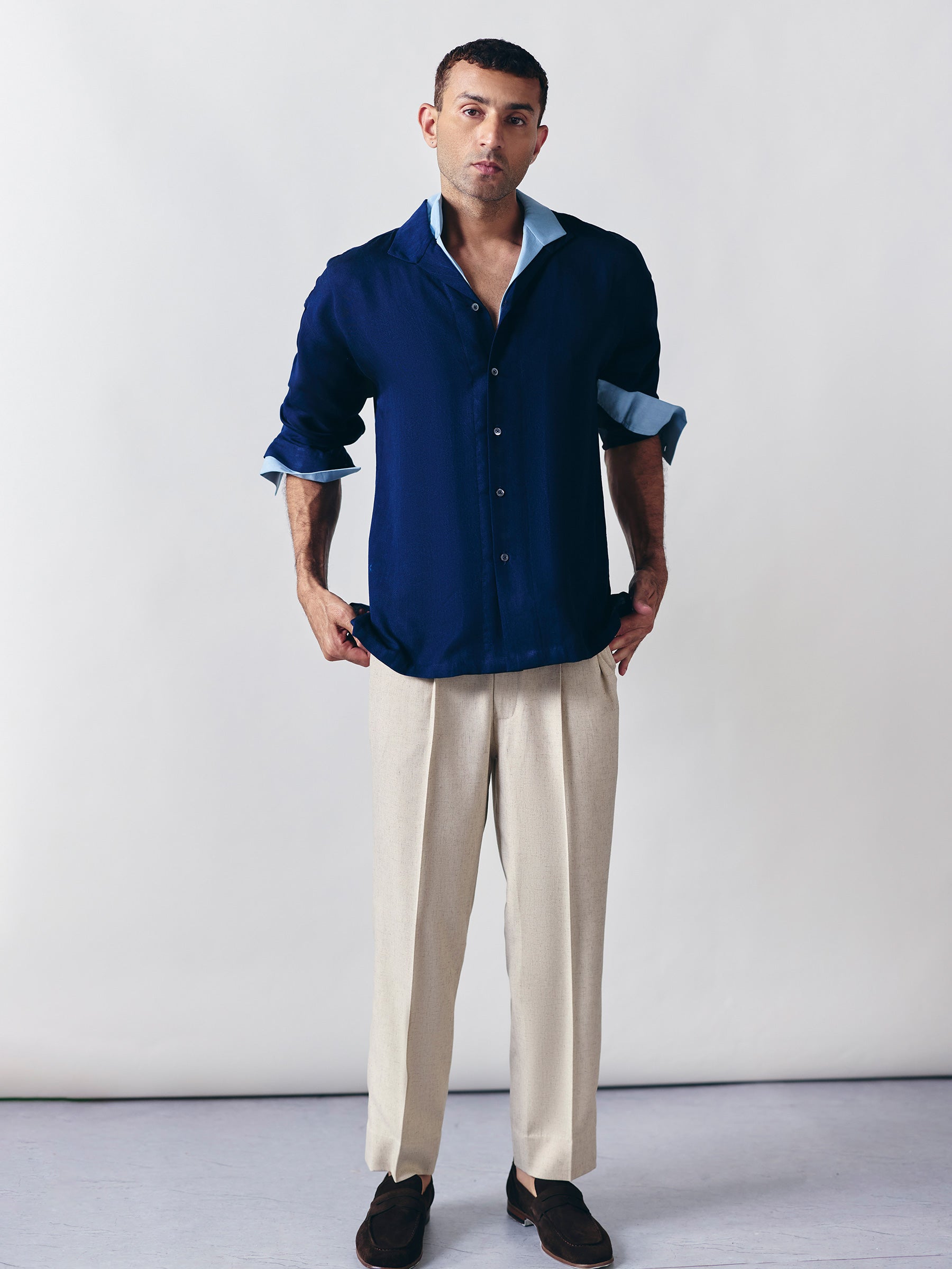 The Echo Shirt - Dual Tone Navy