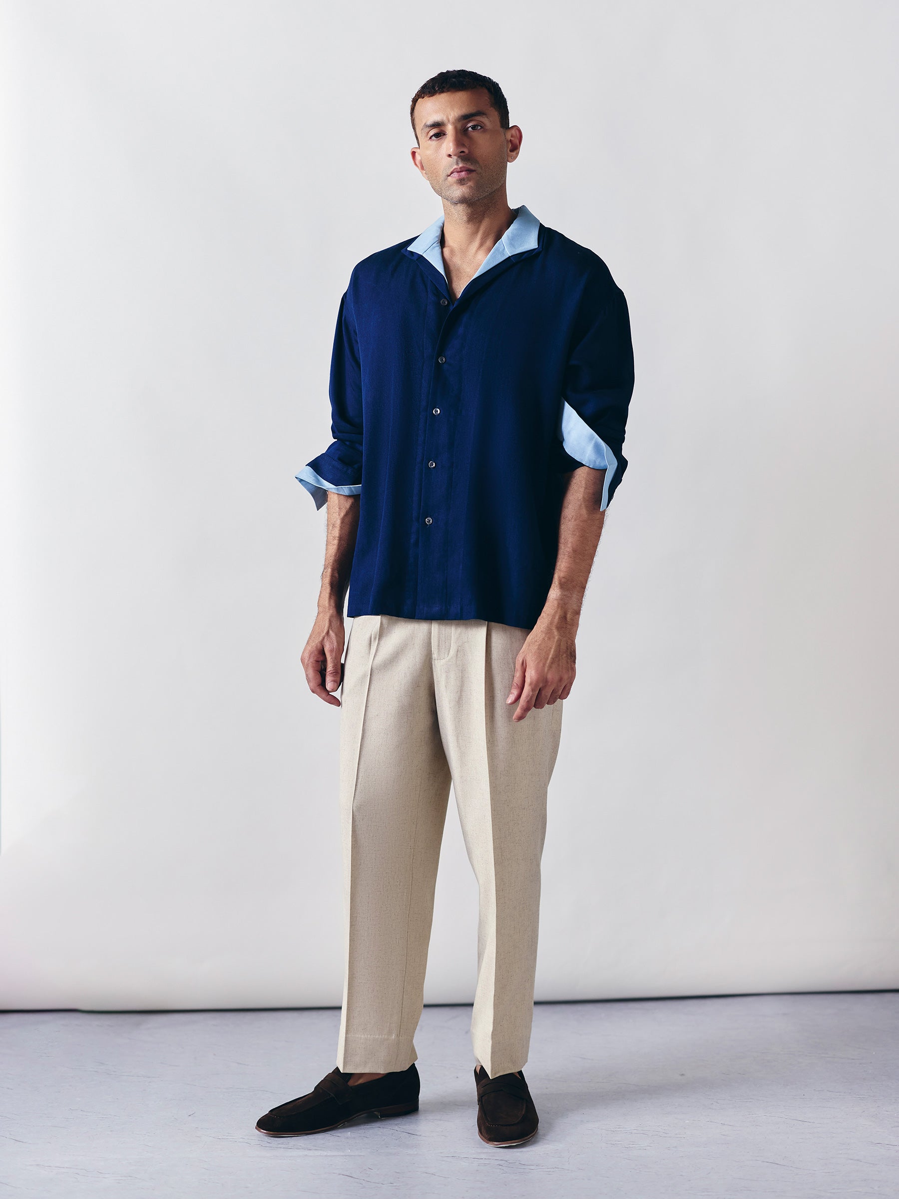 The Echo Shirt - Dual Tone Navy