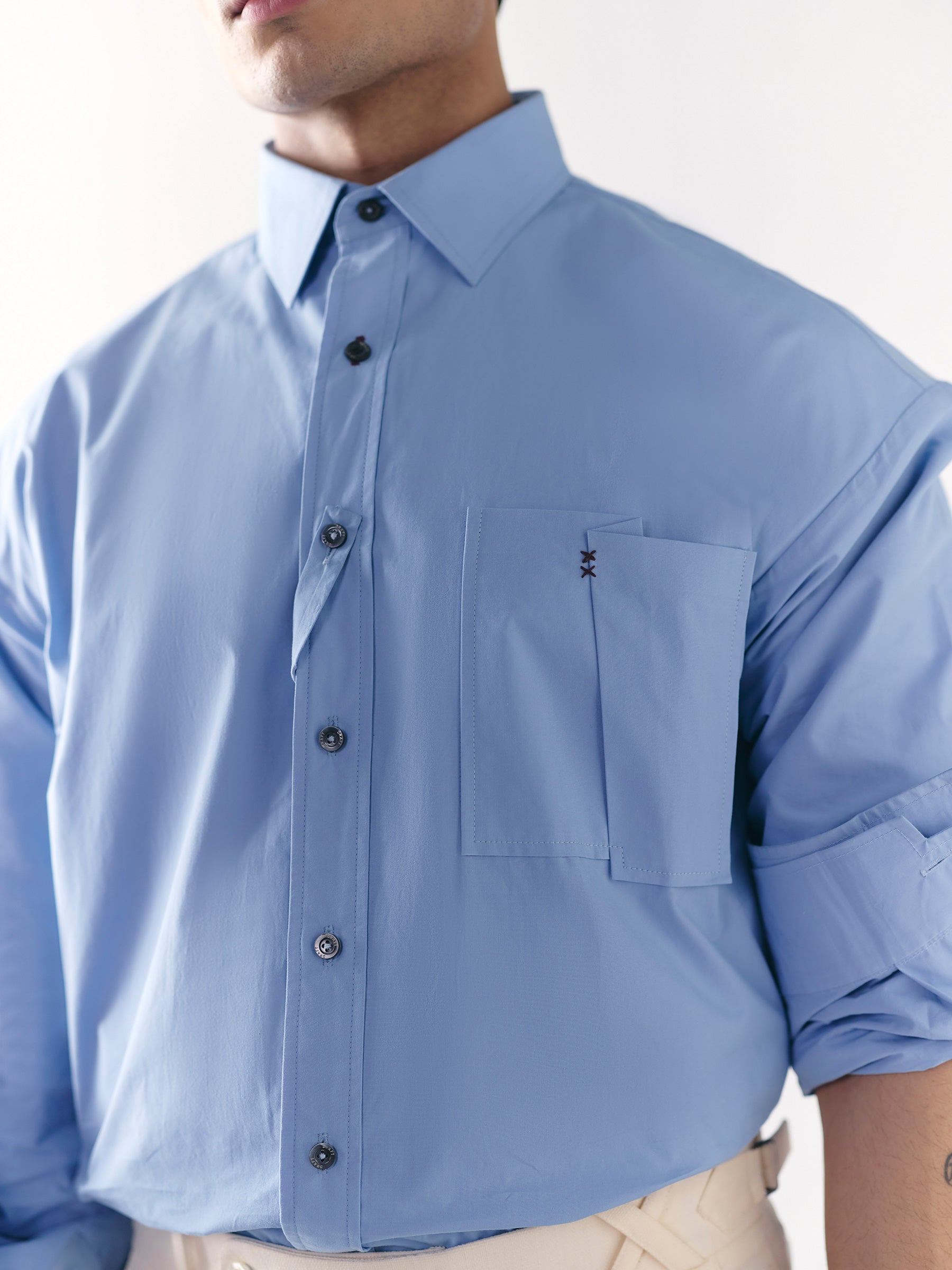 The Trace Shirt - Blue